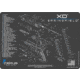 Cerus Gear SPRINGFIELD XD SCHEMATIC PROMAT - CHARCOAL GRAY/CERUS BLUE A459C4A4
