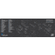 Cerus Gear RUGER MINI 14 RANCH SCHEMATIC RIFLE MAT - CHARCOAL GREY/CERUS BLUE, 12 X 36 4E007E19