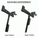 Challenge Targets Commercial Grade Double Swinger Target, Black, CT-DBL-SWINGER