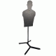 Challenge Targets Full Size Human Silhouette Rifle Target - Armor Post, Black, AP-80059-R