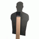 Challenge Targets Full Size Human Silhouette Rifle Target, Static Stand, Black, SS-RM-80059-R