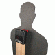 Challenge Targets Full Size Human Silhouette Rifle Target, Static Stand, Black, SS-RM-80059-R