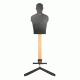 Challenge Targets Full Size Human Silhouette Rifle Target, Static Stand, Black, SS-RM-80059-R