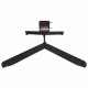 Challenge Targets Full Size Human Silhouette Rifle Target, Static Stand, Black, SS-RM-80059-R