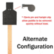 Challenge Targets Handgun Paddle Target - Static Stand, Black SS-PT2324-H