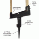 Challenge Targets Hurricane Target Stand, Black TS300