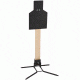 Challenge Targets Steel IPSC Torso Target with Standard Base, Black PS-SD-80023-H