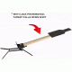 Challenge Targets Steel IPSC Torso Target with Standard Base, Black PS-SD-80023-H