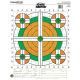Champion Fluorescent Orange &amp; Green Bullseye Target, 100 Yd. Rifle Sight-in 12 Pk
