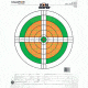 Champion Traps and Targets Fluorescent Orange &amp; Green Bull, 100 Yd. Small Bore Rifle 12 Pk