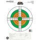 Champion Fluorescent Orange &amp; Green Bullseye Target, 25 Yd. Pistol Slowfire 12 Pk