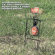 Champion Traps and Targets Centerfire Double Gong Spinner Steel Target, Orange, Small, 40875