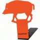 Metal Pop-Up Target,Hog Shape