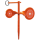 Champion Traps and Targets Rimfire Screw-In Double Gong Spinner Steel Target, Orange, Small, 40879