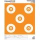 Champion Shotkeeper Targets, White/Orange 5-Bullseye, Large - 12 Pack - 45559