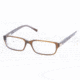 Chaps CP3026 SV Prescription Eyeglasses - Brown Blue Demo Lens Frame / 51 mm Prescription Lenses, 578-5115
