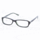 Chaps CP 3030 Eyeglasses Styles -  Black/Green Frame w/Non-Rx 52 mm Diameter Lenses, 547-5215