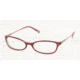 Chaps Eyeglass Frames CP3008, Burgundy Crystal Frame w/Non-Rx 51 mm Diameter Lenses