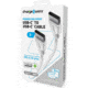 Chargeworx PD Cable, USB-C to USB-C, 3ft, White, CHA-CX4639WH