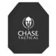 Chase Tactical 4SAS4 Level IV Ceramic Armor Plate, Shooters Cut, Multi-Curved, 10x12 inch, CT-4SAS4-10X12-MC-SH
