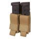 Chase Tactical Double Pistol Mag Pouch, Coyote Tan, One Size, NSN NONE, CT-20PMP2-CT