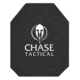Chase Tactical Level IV Hard Armor Plates, Stand Alone, NIJ 0101.06 Certified, DEA Compliant, 10x12, Single Curve, Shooter Cut, 0.95in, 7.2 Lbs, 4s17-SC-SC-1012