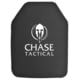 Chase Tactical Level IV Rifle Armor Plate, Stand Alone, NIJ 0101.06 Certified, DEA Compliant, Shooter Cut, 10x12, Multi Curve, 0.95in, 7.2 Lbs, 4s17m-MC-SC-1012