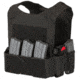 Chase Tactical Low-Vis Plate Carrier M1 w/ Triple Velcro 5.56 Mag Pouch, Black, X-Large, NSN NONE, CT-10LVPCM1-BK-XL