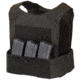 Chase Tactical Low-Vis Plate Carrier M1 w/ Triple Velcro 5.56 Mag Pouch, Black, X-Large, NSN NONE, CT-10LVPCM1-BK-XL