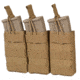 Chase Tactical Triple 5.56 Mag Pouch, Coyote, One Size, CT-20556MP3-CT