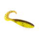 Chasebaits Curly Bait Soft Bait, 8, 3in, Lime Tiger, CB3-106
