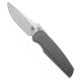 Chaves Knives Chaves Knives x Jake McCoy Disciple Street Integral Knife 3.6" Belt Satin, Gray, Bohler M390, adult, BHQ-234428