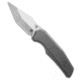 Chaves Knives Chaves Knives x Jake McCoy Omega Street Integral Knife 3.5" Belt Satin, Gray, Bohler M390, adult, BHQ-234434