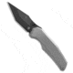 Chaves Knives Chaves Knives x Jake McCoy Omega Street Integral Knife 3.5" Bright SW DLC, Gray, Bohler M390, adult, BHQ-234438