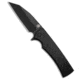 Chaves Knives Sangre Street Integral Folding Knife, 3.50in, Bohler M390 Stainless Steel, Wharncliffe Blade, Titanium, Black Handle, Black/Black, 7.63 inch, BHQ-220083