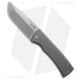 Chaves Knives Redencion 229 Folding Knife, 3.63in, Bohler M390 Stainless Steel, Drop Point Blade, Titanium Gray Handle, w/ Kickstop, Steel/Gray, 8.25in, BHQ-182083