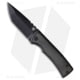 Chaves Knives Redencion 229 Folding Knife, 3.63in, Bohler M390 Stainless Steel, Tanto Blade, Micarta, Titanium Black Handle, w/ Inlays On One Sides, Black/Black, 8.22in, BHQ-194010