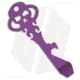Chaves Knives Skeleton Key Tool Prybar Multi-Tool, Purple Handle, High Voltage Purple Titanium Crosshatch, Purple, One Size, BHQ-187566