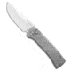 Chaves Knives Redencion Automatic Folding Knife, 3.40in, 154CM, Drop Point Blade, Steel, Gray Handle, Gray/Silver, 7.875 inch, BHQ-223112