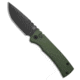 Chaves Knives Redencion Automatic Folding Knife, 3.375in, CPM S35VN, Tanto Blade, Aluminum, Green Handle, Green/Black, 7.875 inch, BHQ-218192