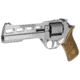Chiappa Firearms Rhino 60SA Revolver, .357 Magnum/.38 Special, 6in Barrel, Fixed Fiber Optic Front Sight, Nickel Frame, Wood Grip, 6 Round Cylinder, CF340249