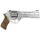 Chiappa Firearms Rhino 60SA Revolver, .357 Magnum/.38 Special, 6in Barrel, Fixed Fiber Optic Front Sight, Nickel Frame, Wood Grip, 6 Round Cylinder, CF340249