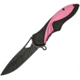 China Made Bat Chick Linerlock A/O Folding Knife, 4.75in Closed, 3.5in Black SS Drop Point, Black Frn, Black, 300393