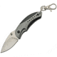 China Made Camper Linerlock Gray Folding Knife, 1.75 satin finish 440 stainless blade, Black and gray aluminum handle, 211516-GY
