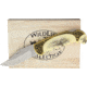 China Made Deer Folder with Gift Box Folding Knife, 3.5in Satin SS Clip Point Blade, Synthetic, 211411-DE
