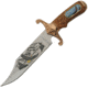 China Made Eagle Bowie Knife, 5.25 satin finish stainless blade, Brown synthetic handle, 211487-EG