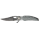 China Made Eagle Feather Linerlock Knife, Eagle head bolster, Gray Aluminum CN300232GY