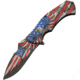 China Made Flag Linerlock A/O Eagle