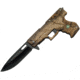 China Made Gun Linerlock Camo Dont Tread Folding Knife, 3.75 black finish stainless blade, Camo synthetic handle, 300227-SB