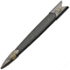 China Made Knights Dagger, 12.75in Overall, 7.75in Satin Unsharpened SS Blade, Black/Gold Synthetic Handle, Metal Alloy Guard And Pommel, Black Synthetic Scabbard, 211445-GD